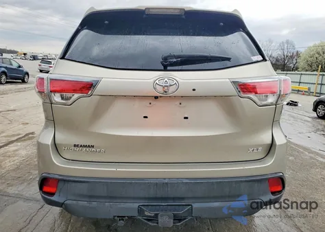 2015 Toyota Highlander Xle from USA, damaged, VIN 5TDKKRFH2FS079147